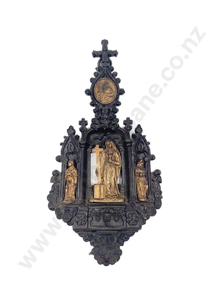 Small Cast Metal Reliquary Image 1++