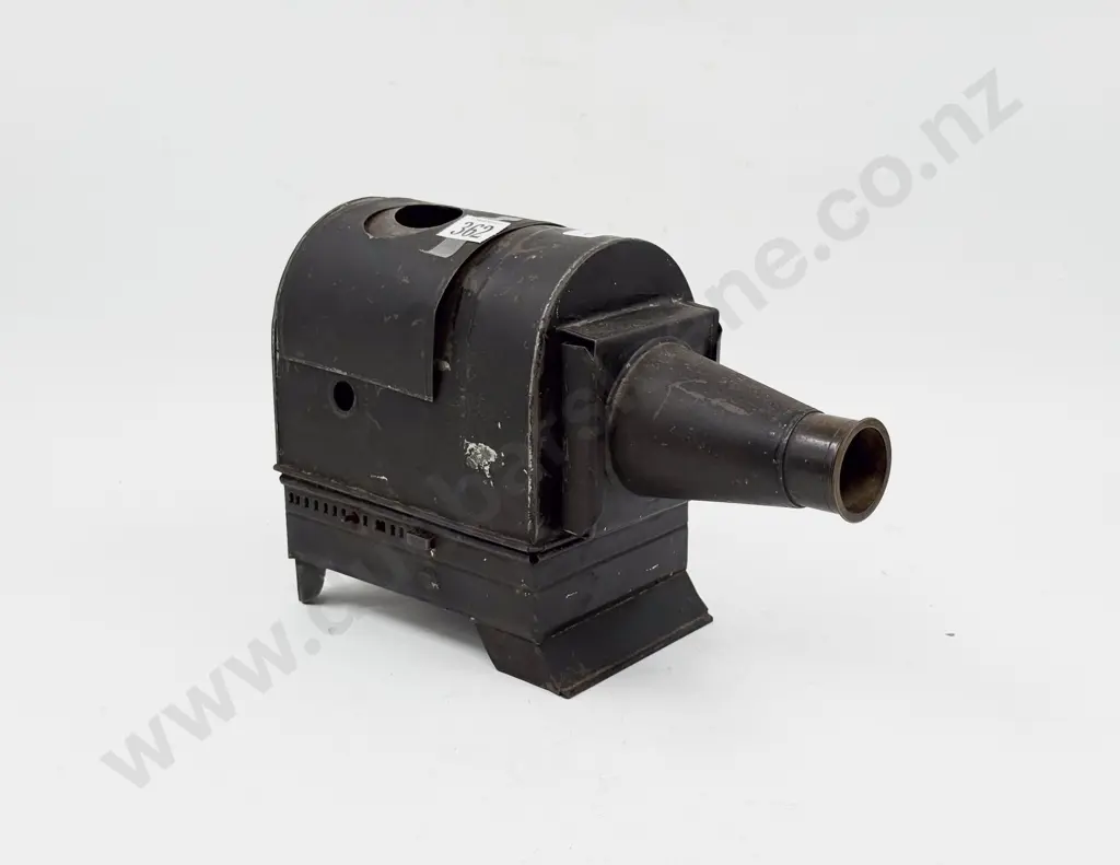 Victorian Japanned Magic Lantern with Slides (some with damage) Image 1++