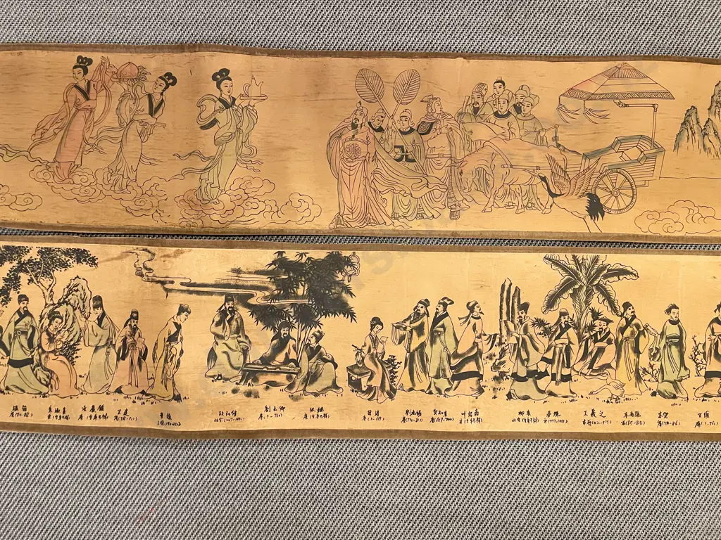 Two Vintage Japanese Scrolls Image 1++