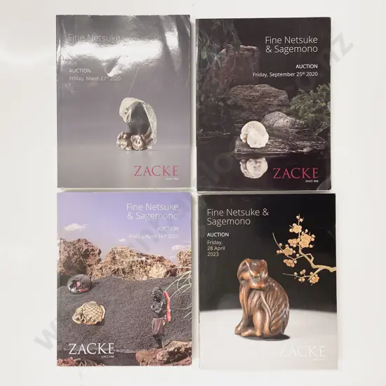 Four Fine Netsuke & Sagemono Auction Catalogues