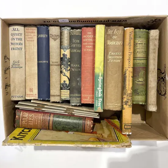 Box Quantity of Assorted Vintage Books