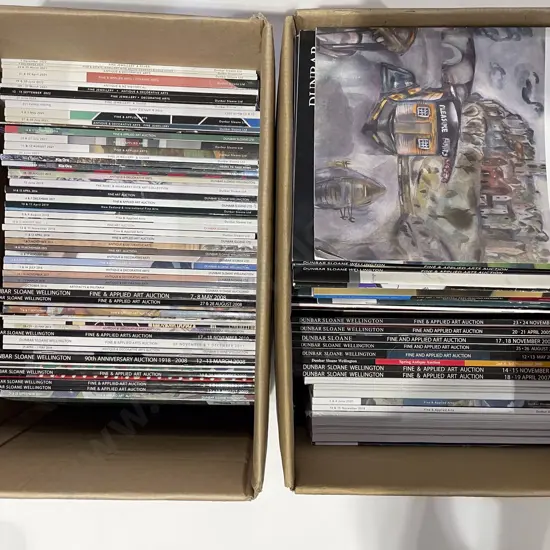 Two Boxes of Assorted Dunbar Sloane Catalogues