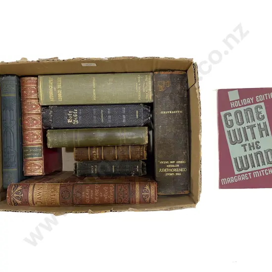 Box of Assorted Vintage Books Together with Gone With the Wind Holiday Edition