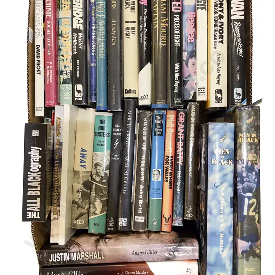 Box Quantity of Assorted NZ Rugby Books