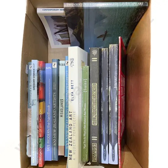 Box Quantity of Assorted Art Reference Books