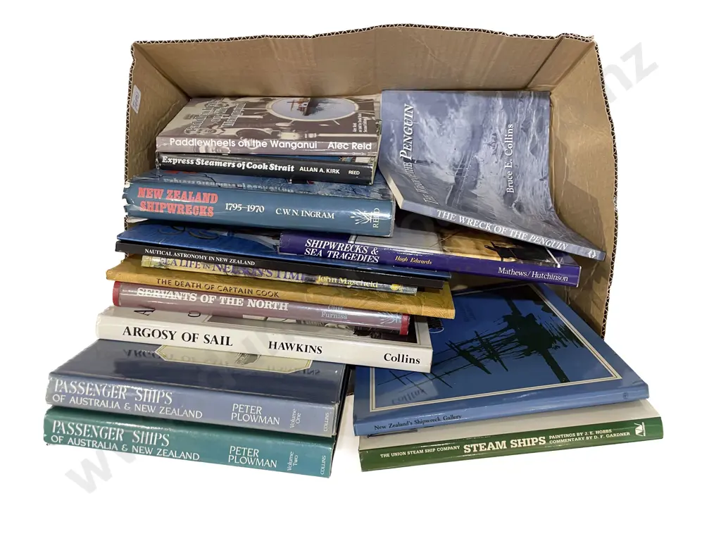 Box Quantity of Assorted Maritime Reference Volumes Image 1++
