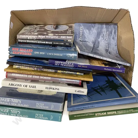 Box Quantity of Assorted Maritime Reference Volumes