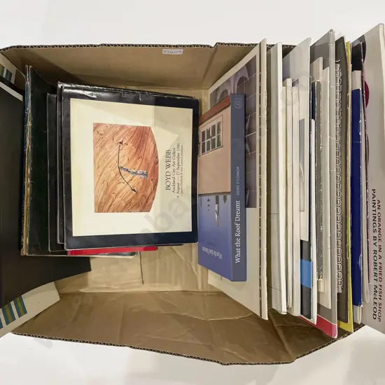Box of Assorted Art Related Pamphlets & Catalogues Etc