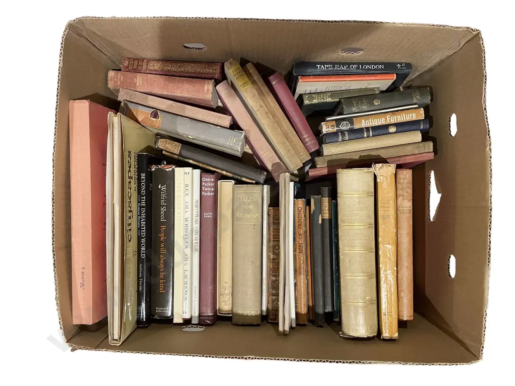 Box of Assorted Vintage Books Etc Image 1++