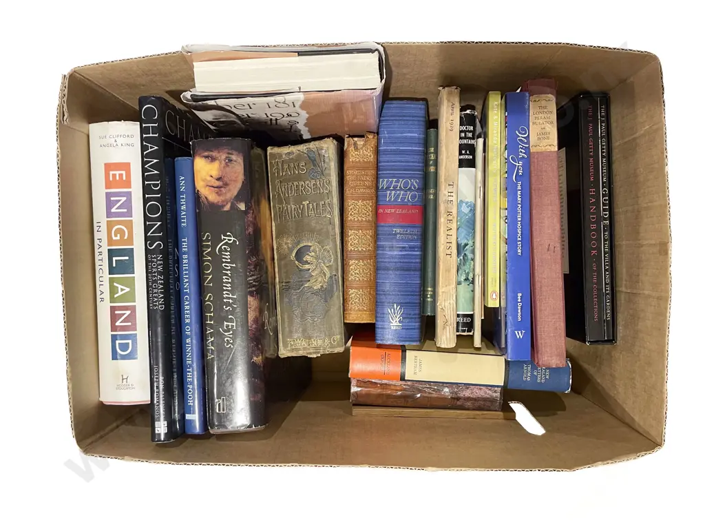 Box of Assorted Books Image 1++