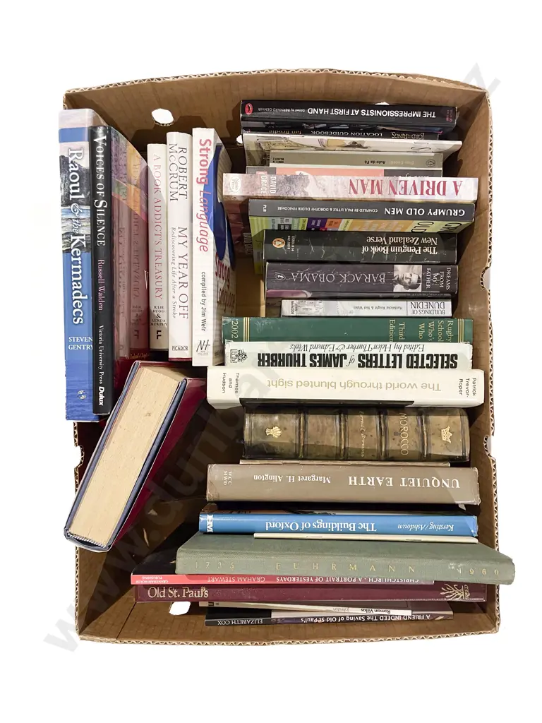 Box of Assorted Books Image 1++