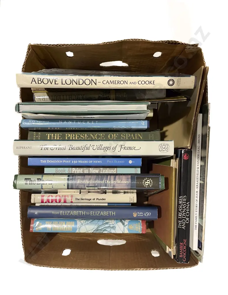 Box of Assorted Books Image 1++