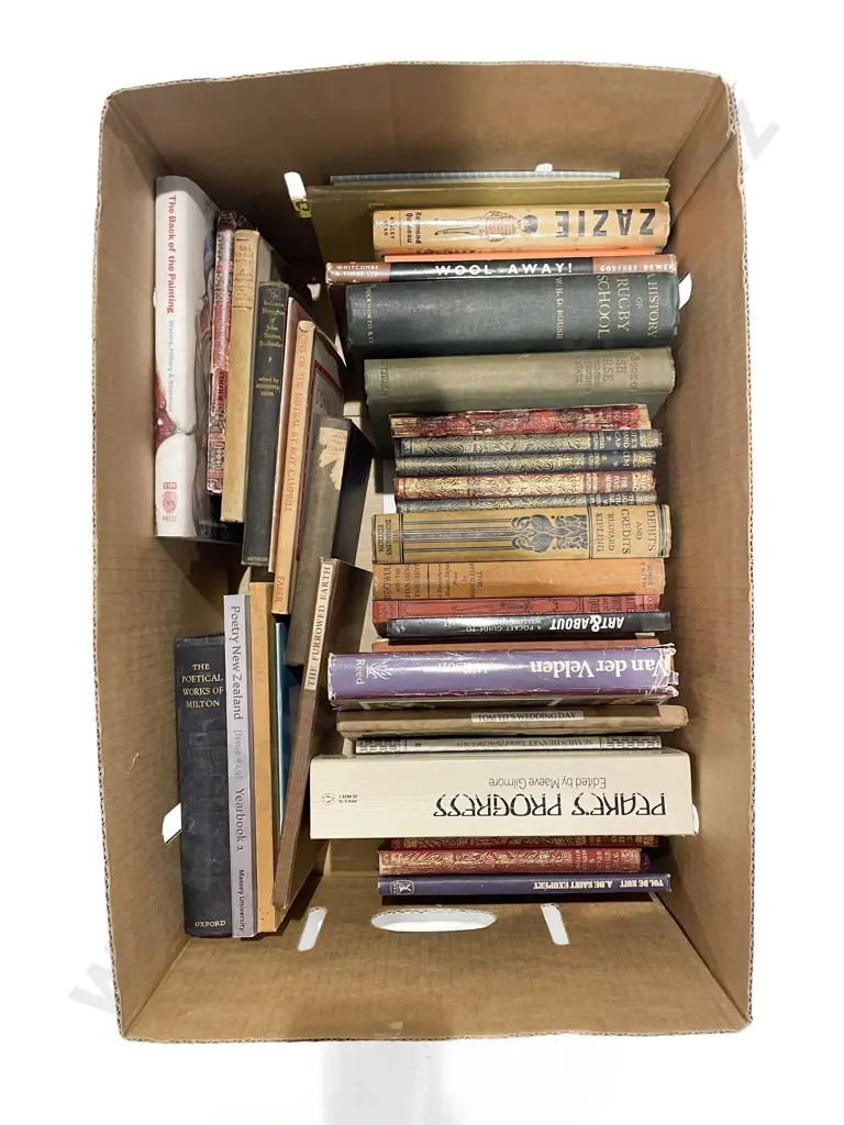 Box of Assorted Books Image 1++