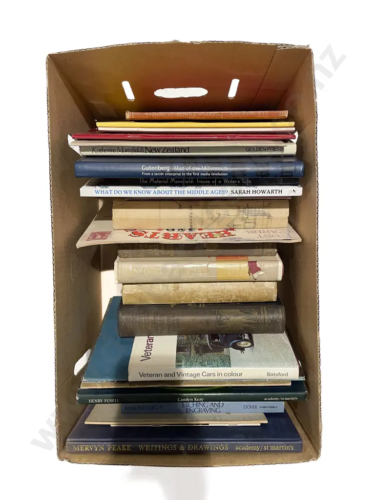 Box of Assorted Books Image 1++