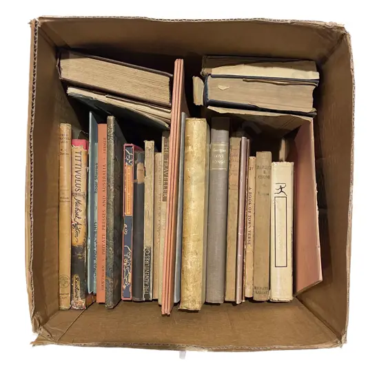 Box of Assorted Box of Assorted Book Vintage Books