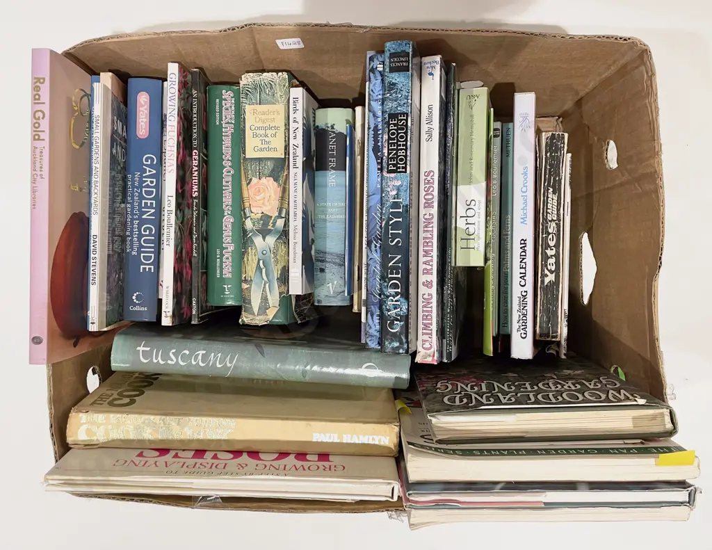 Box of Assorted Gardening Books etc Image 1++