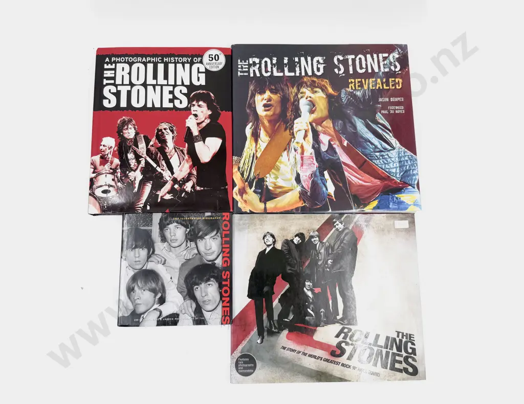 Four Assorted Rolling Stones Reference Books Image 1++