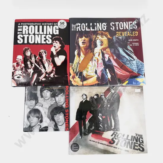 Four Assorted Rolling Stones Reference Books