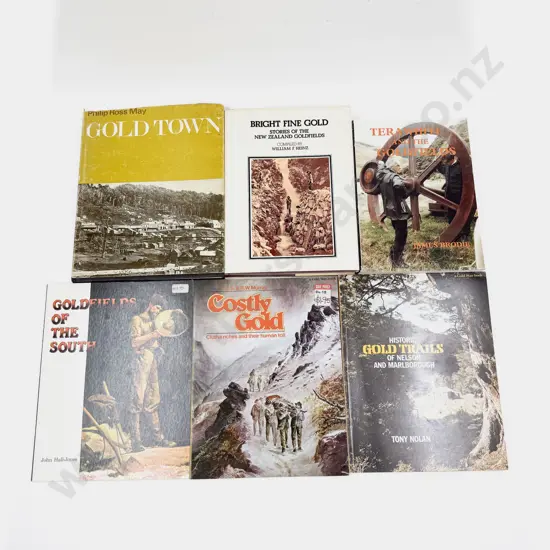 Six Assorted Gold Mining Reference Volumes