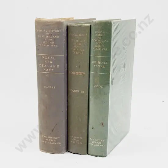 Official History of NZ in WWII: Royal NZ Navy & Documents & The People at War