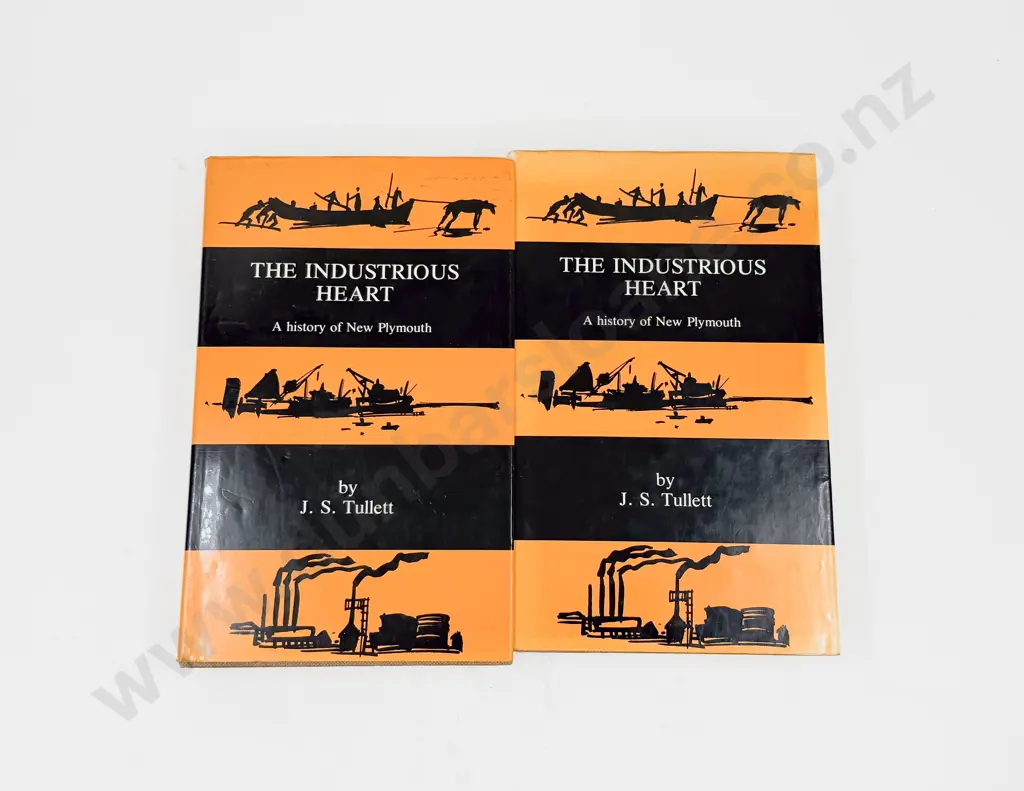 The Industrious Heart: A History of New Plymouth - J. S. Tullett (Two Copies) Image 1++