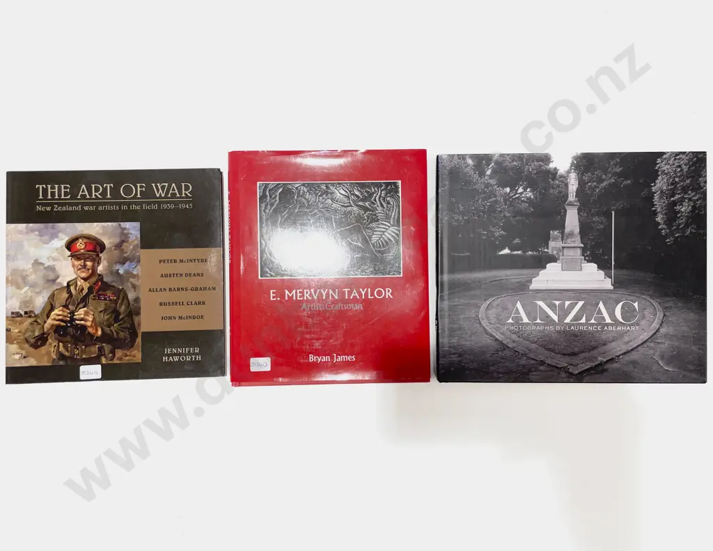 E. Mervyn Taylor - Artist Craftsman by Brian James with Two War Reference Books Image 1++