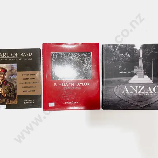 E. Mervyn Taylor - Artist Craftsman by Brian James with Two War Reference Books