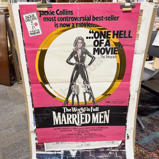 12 Assorted Large Vintage Movie Posters