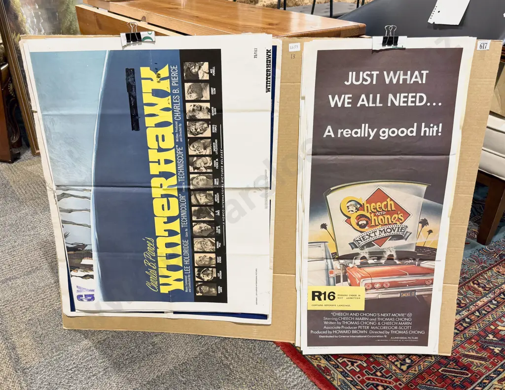 13 Assorted Small & Large Vintage Movie Posters Image 1++