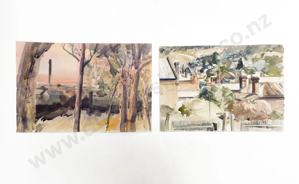 Les Finch (1940 - 2020) - Two Watercolours (Unframed) Image 1++