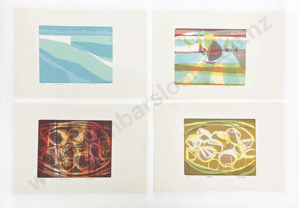 Les Finch (1940 - 2020) - Four Screenprints (Unframed) Image 1++