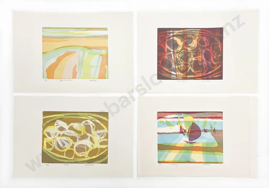Les Finch (1940 - 2020) - Four Screenprints (Unframed) Image 1++
