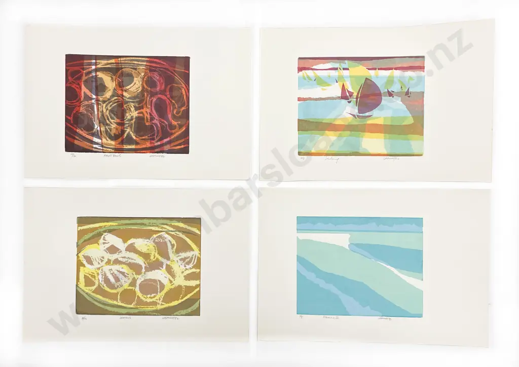 Les Finch (1940 - 2020) - Four Screenprints (Unframed) Image 1++