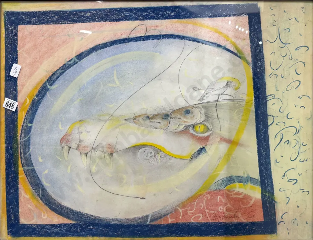 Robert Franken - Silent Laughter - Pastel on Paper Image 1++