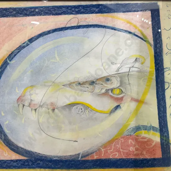 Robert Franken - Silent Laughter - Pastel on Paper