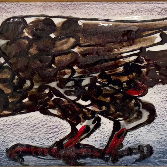 Unknown Maker - Eagle - Glazed Ceramic Tile