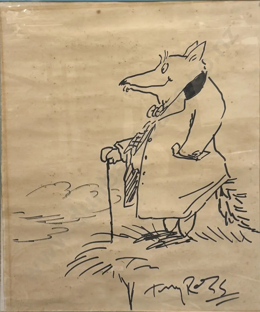 Tony Ross - Mr. Fox - Ink on Paper Image 1++