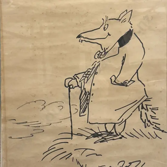 Tony Ross - Mr. Fox - Ink on Paper