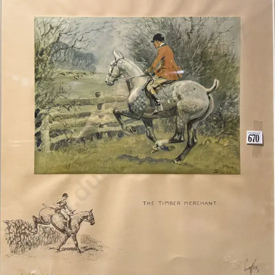 Charles Johnson Payne (Snaffles) - The Timber Merchant - Signed Print
