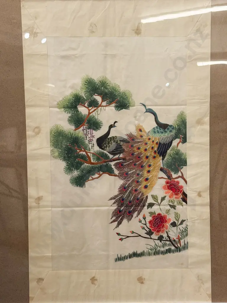 Framed Silk Embroidery Image 1++