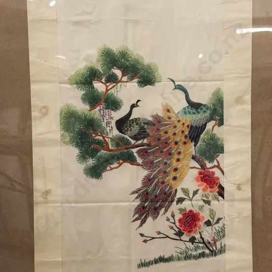 Framed Silk Embroidery