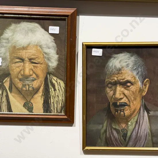 Two Maori Portrait Prints