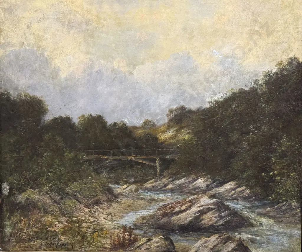 E. W. Walden - Leith Valley Dunedin - Oil on Canvas Image 1++