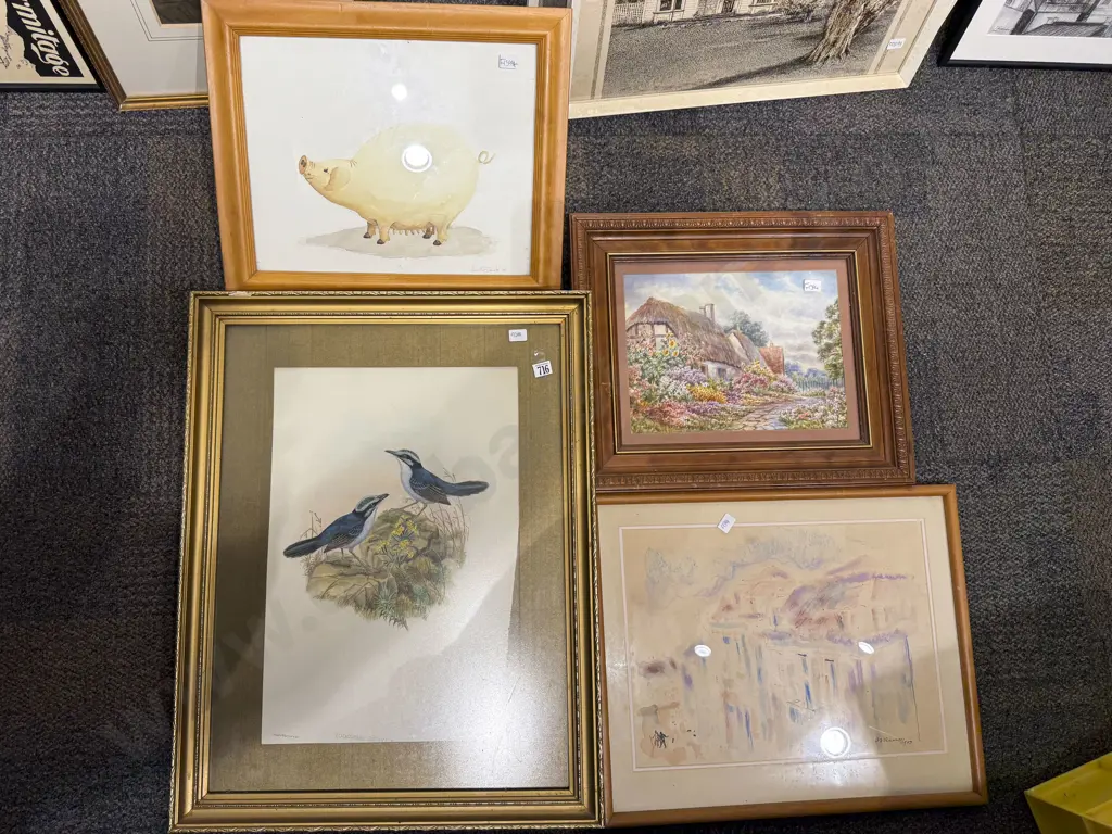 Four Assorted Prints & Originals Image 1++