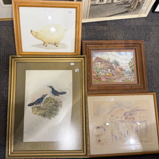 Four Assorted Prints & Originals