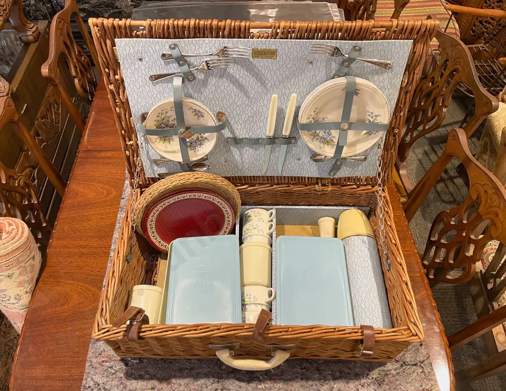 Brexton Wicker Picnic Basket Image 1++