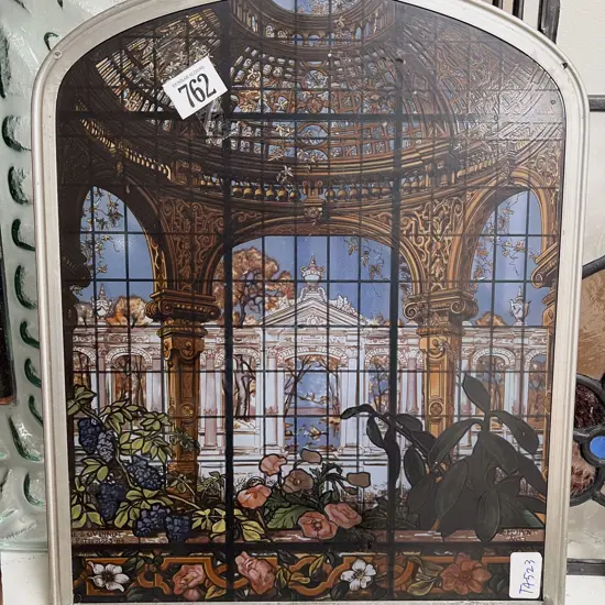 Arched Stained Glass Panel