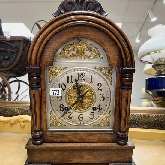 Arch Top Cased Mantle Clock