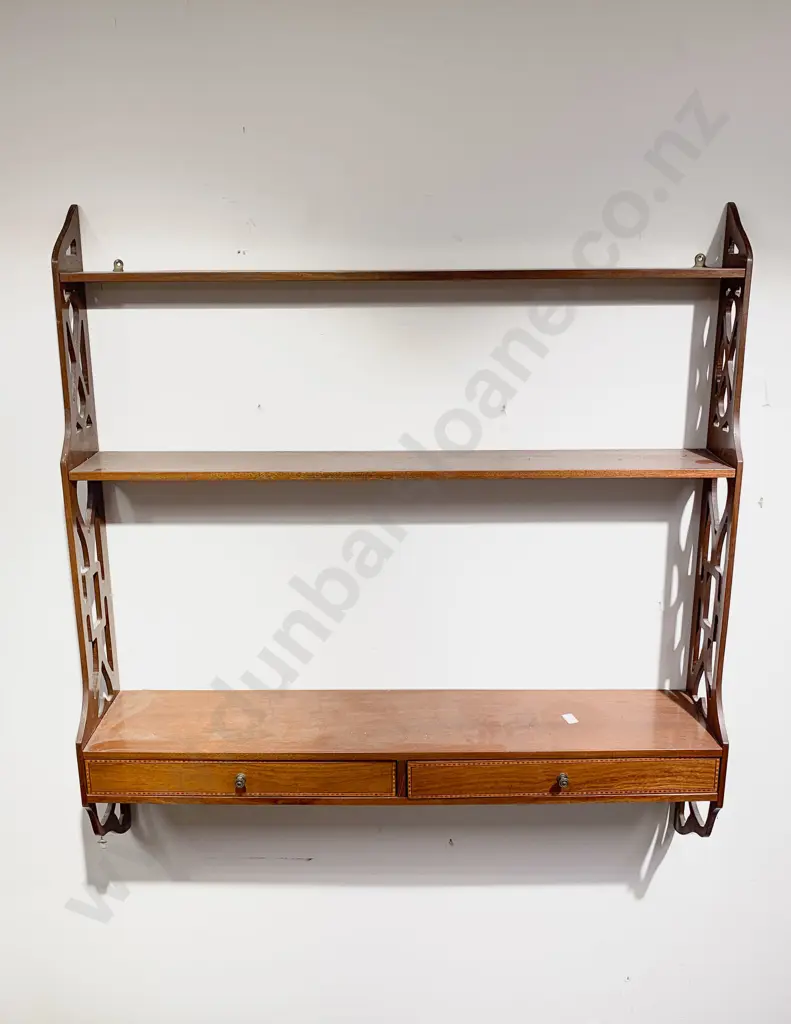 Edwardian Wall Hanging Open Shelf Image 1++