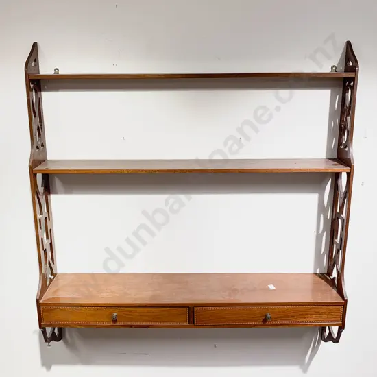 Edwardian Wall Hanging Open Shelf